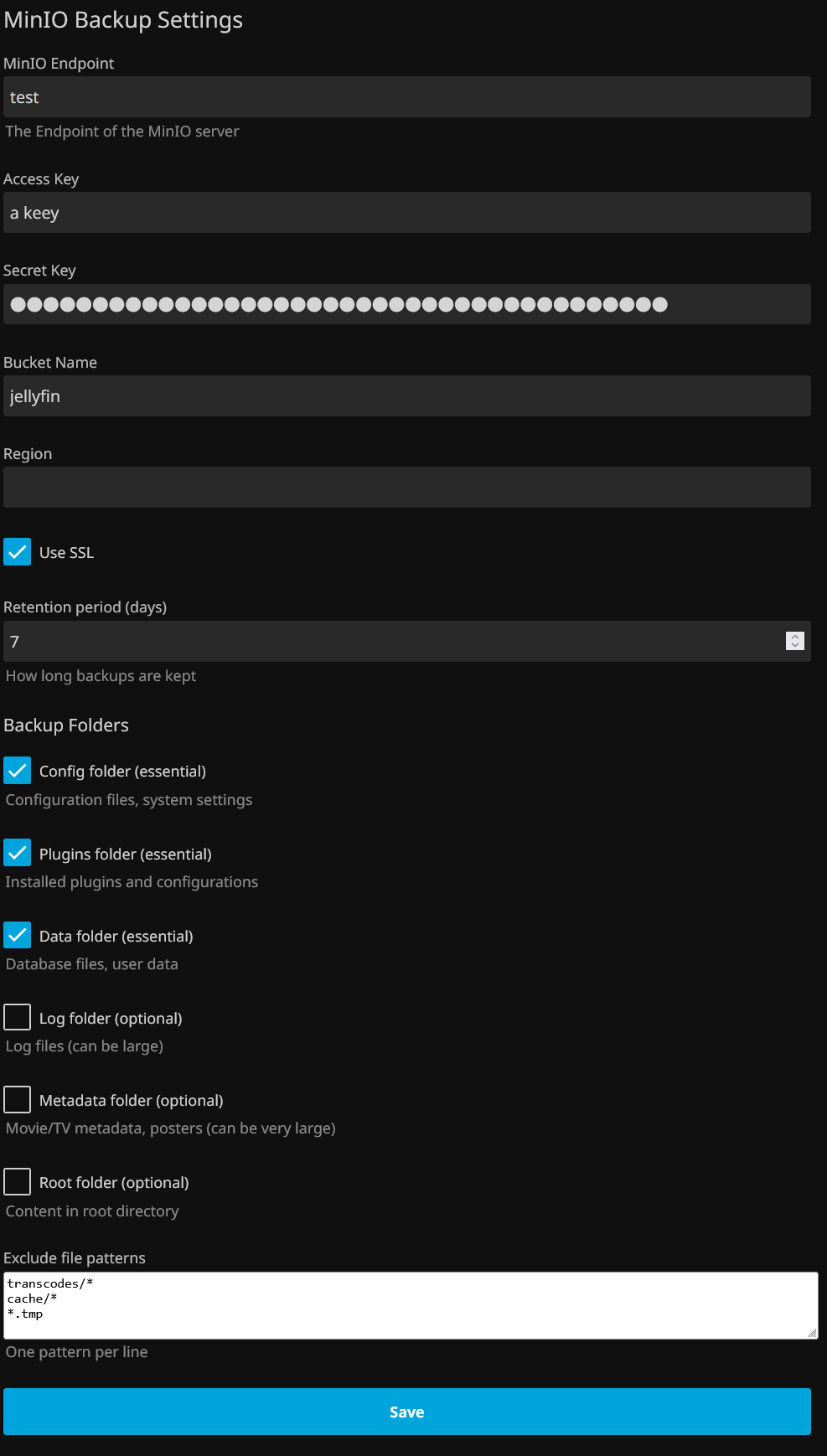 Jellyfin Plugin Configuration